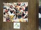 Charley TAYLOR Washington Hand SIGNED Autograph 8X10 PHOTO HOF Great Signature!