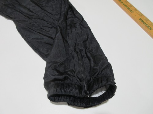 UNIQUE Sz M Vtg LAVON 90s Nylon Tracksuit Women Black Windbreaker + Pants Aztec - Picture 24 of 24