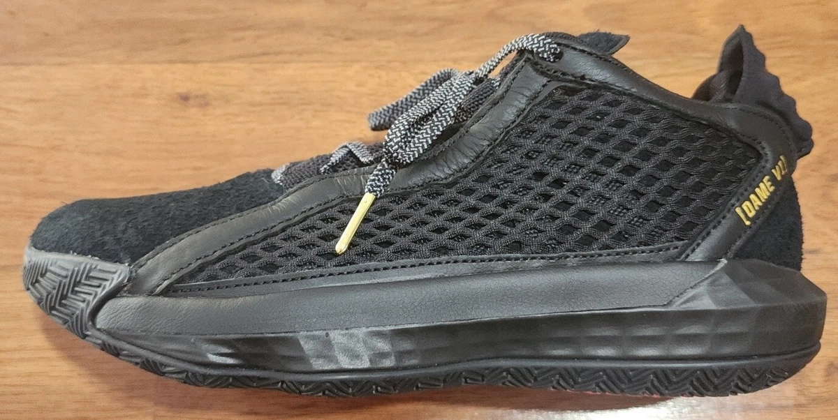 adidas Dame 6 Leather Black Gold for Sale | Authenticity