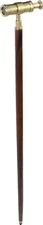 Spyglass Brass Telescope Cane Victorian Style Mahogany Wood Walking Hiking Stick