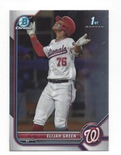 ELIJAH GREEN  2022 BOWMAN DRAFT  BDC-23 1ST BOWMAN CHROME BASE  H646