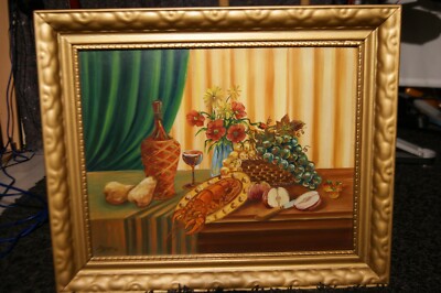Ölgemälde Oil-Painting  Vintage *1960*   Painter from Poland  *Museum Stamp*