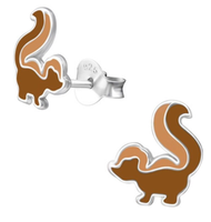 EichhöRnchen Ohrstecker 925 Sterling Silber Ohrringe Kinder MäDchen Tiere Z135