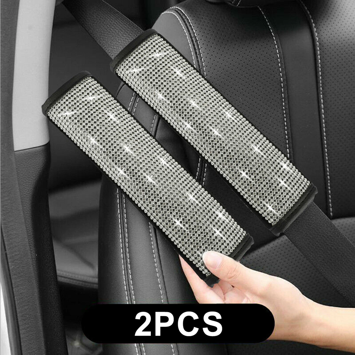 2pcs PU Fashion Car Seat Belt Cover Car Seat belt shoulder Pads