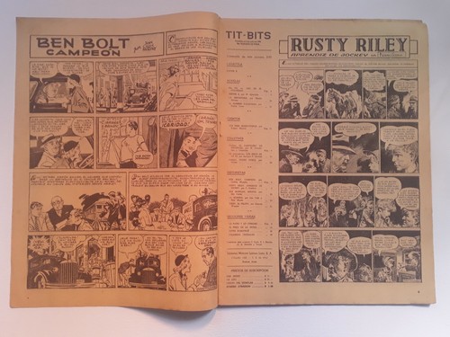 MISTER X! - TIT-BITS #2193 (1951) - ORIGINAL COMIC IN SPANISH - ARGENTINA - Picture 2 of 6
