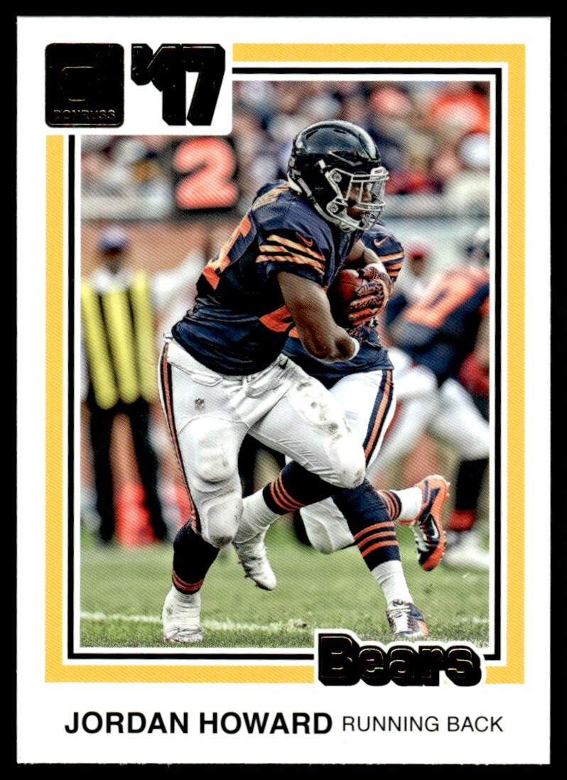 2017 Donruss 1981 Tribute Jordan Howard Chicago Bears #6 Insert