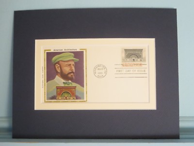Architect Louis Sullivan designs the National Farmer's Bank & First Day Cover   