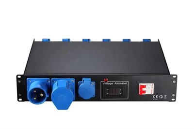 3pin Output  Stage Lighting Dmx 16A CEE Power Distributor Box 32A 3P