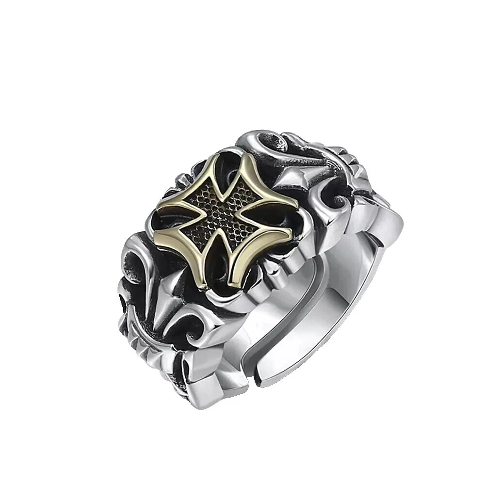 Anéis de prata esterlina sem Pedras Sinete para Homens