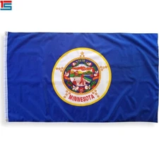 3x5 State of Minnesota  Flag 3'x5' House Banner Super Polyester Grommets