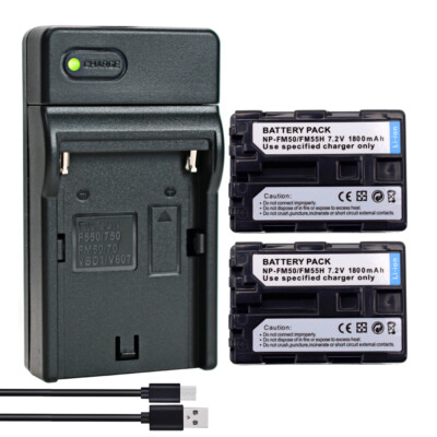2x Battery +Charger For Sony CCD-TRV350 E CCD-TRV408 E CCD-TRV418 CCD-TRV428 E