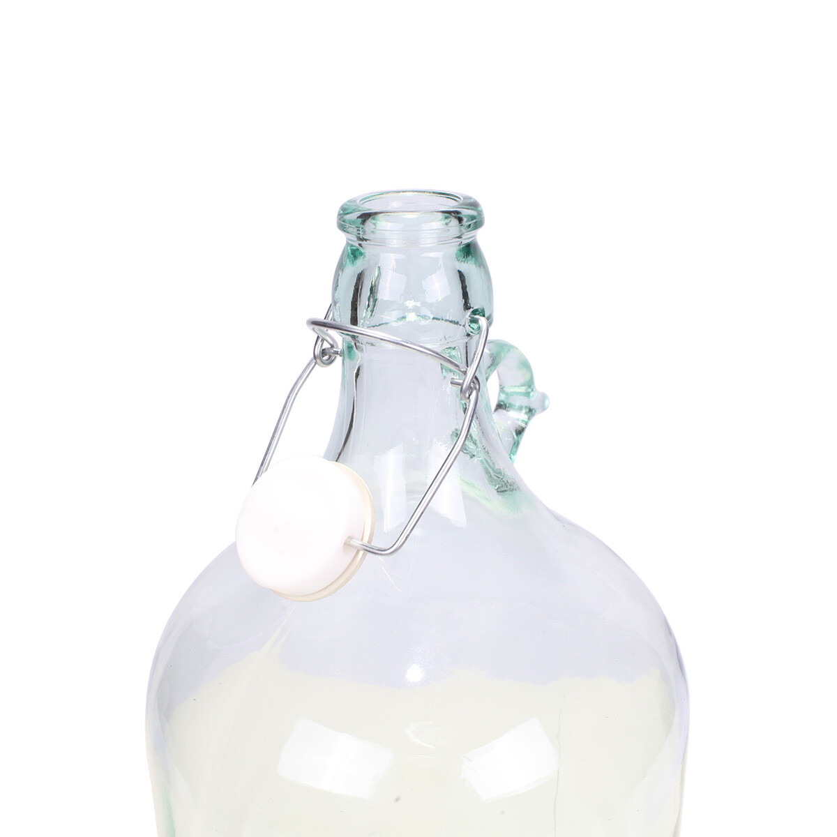 Vidrio Demijohn Carboy En Cesta De Plástico Almacenamiento Vino Fabricación De Vino Fermentador De Globo De Cuello Ancho (15L Cuello Ancho Demijohn