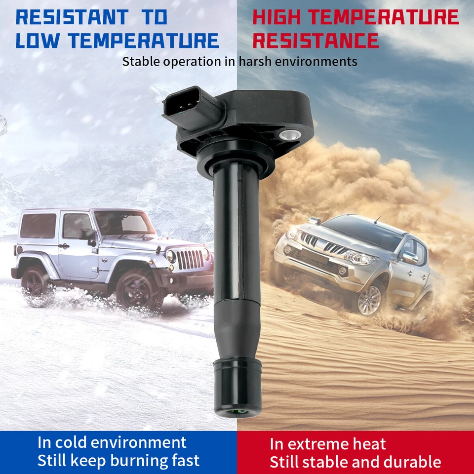 6 lgnition coil PACK+spark plug For Honda Accord 3.0L 2000-2007 Acura TL CL RL - Image 3 of 4