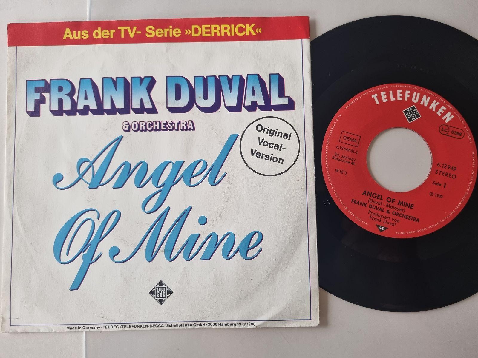 7"" Single Frank Duval - Angel of mine Vinyl Germany