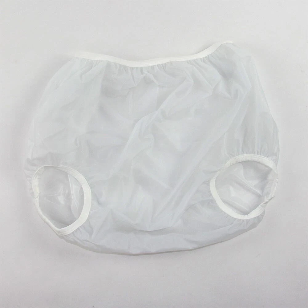 White KINS Adult Plastic Pants Diaper Covers for Incontinence 20300VW