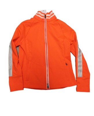 Bogner LYA Women's Jacket Sweater Orange White Size 36 S New