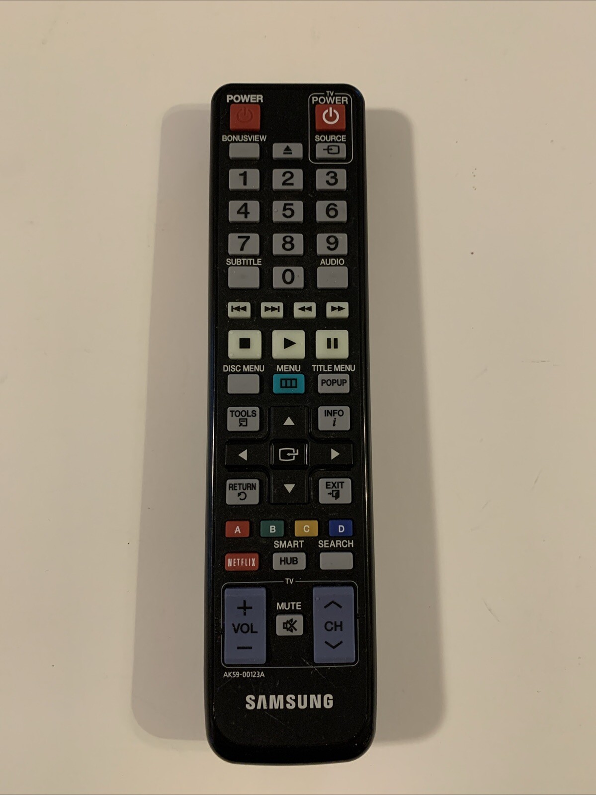 Samsung Smart TV Netflix Remote Control AK59-00123A BDD6500 BDD5700-image