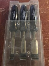 Craftsman 3-Piece Wood Chisel Tool Set - 1", 3/4", 1/2" - Made in USA