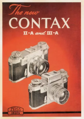 The New Contax II-A and III-A Cameras (Reproduction) --POSTCARD
