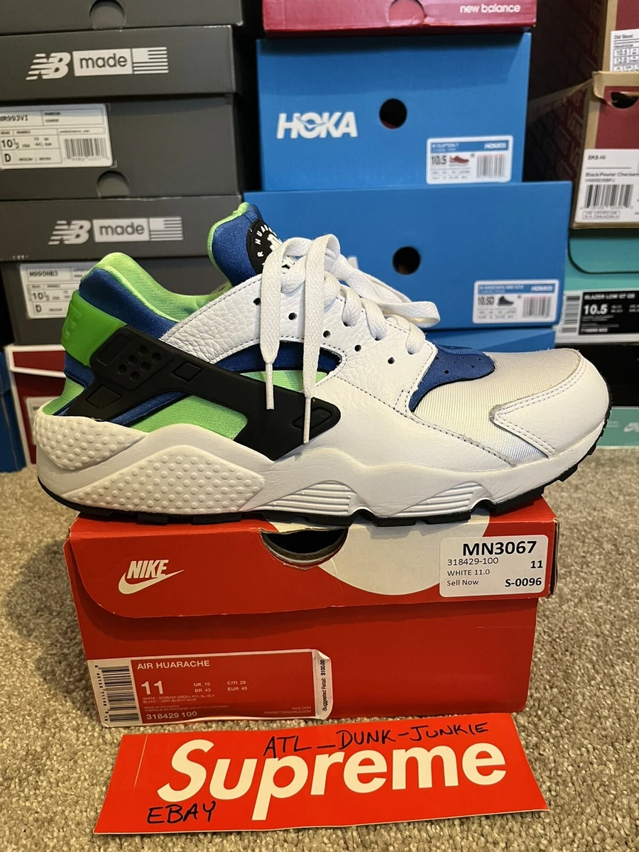 Nike Air Huarache Scream Green Sz 11 eBay