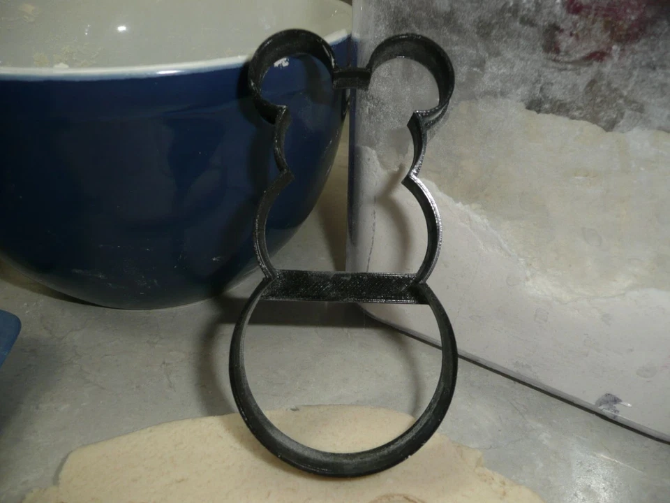 MICKEY MINNIE MOUSE THEMED SNOWMEN OUTLINES SET OF 2 COOKIE CUTTERS USA PR1647 - Image 3 of 4