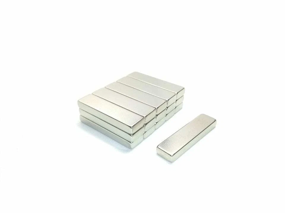 RADIAL MAGNETS Neodymium Magnet Block N35 1" x 1/4"(A) x 1/8" - Price is per magnet