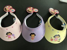 3 Dora The Explorer Visors Nick Jr Junior Nickelodeon Hat New with tags