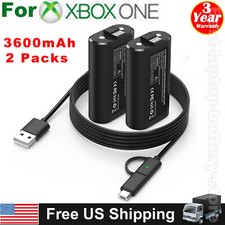 2 3600mAh Battery Packs For XBox One X/S Series X/S Controller  Charger Cable