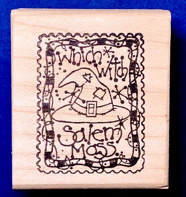 New Vintage Rare SALEM MASS. WHICH WITCH by Limited Edition halloween postage
