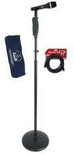 AKG D5 Handheld Microphone Dynamic Supercardioid Mic Round Base Stand Cable