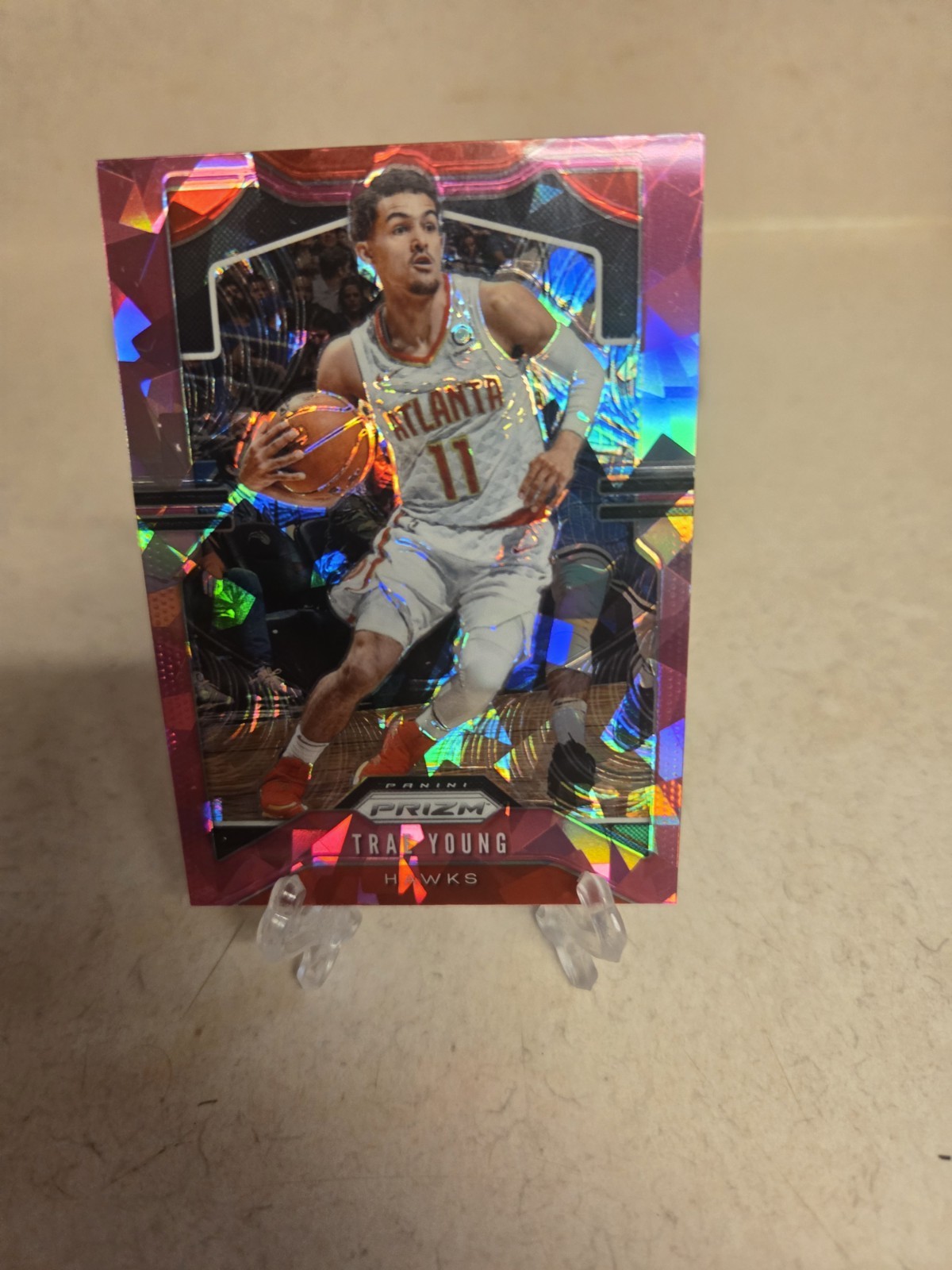 2019-20 Panini Prizm - Trae Young #31 Pink Ice Prizm