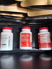Antarctic Krill Oil 1000mg with Omega-3s EPA, DHA and Astaxanthin PACK OF 3