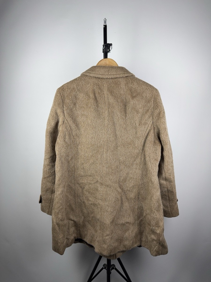 Vintage 90s Archive Handmade 100% Lama Wool Coat Y2K Women's