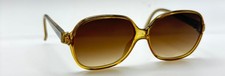 Vintage Terri Design 8766 20 Yellow Oval Sunglasses W/ NEW LENSES Canada