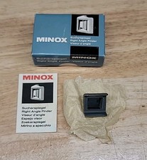 Minox Model A B C Right Angle Finder Mirror with Original Box Manual - RARE