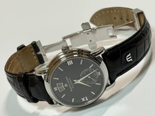 Maurice Lacroix Masterpiece 58789 Automatic Black Dial Leather Strap Watch