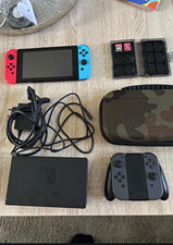 Nintendo Switch Spielekonsole mit Dock, Joy-Cons rot/blau …