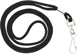 HOSL Black Nylon Lanyards, 100 Pack Bulk Office ID Card 100pack,  - Picture 1 of 9