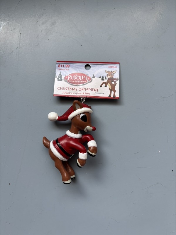 Rudolph The Red-Nosed Reindeer Christmas Ornament Kurt Adler NEW NWT