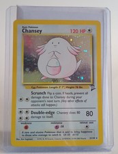 Pokemon Collectible Cards, Chansey, Holo, 3/102, Base Set, 1999