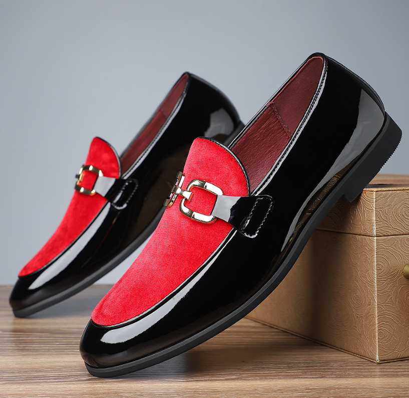 SAOLA Mocassini a punta matrimonio Oxford uomo slip on scarpe eleganti formali nuove