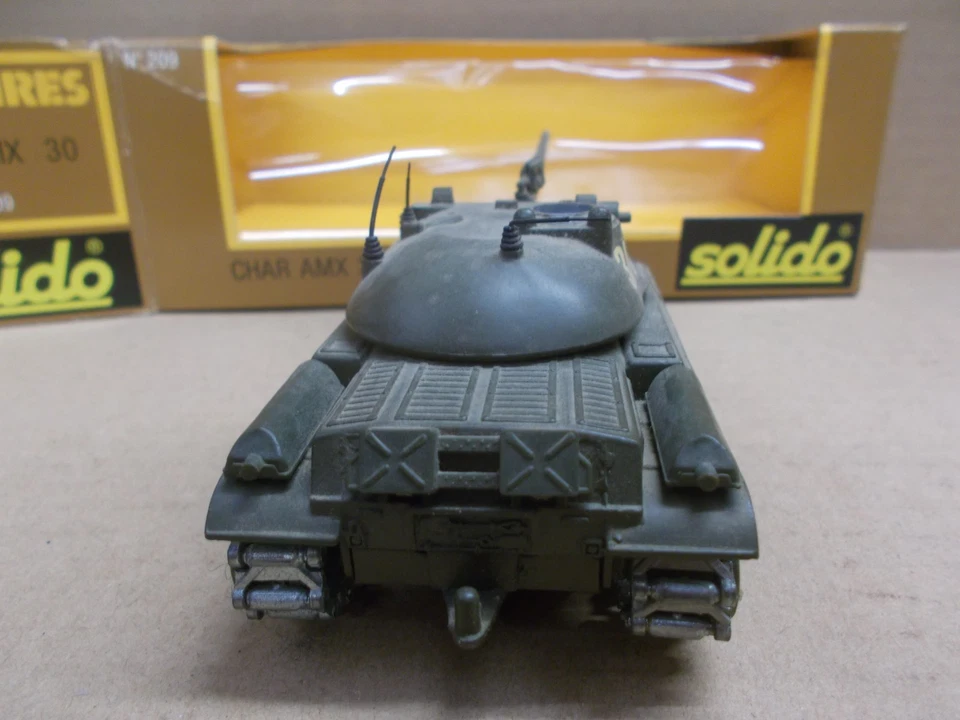 ANCIEN SOLIDO CHAR BLINDE AMX - 30T FRANCE ~ N° 209 - 1/1965 MADE IN FRANCE - Photo 4/4