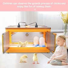 Chicken Brooder Box for Chicks Brooder Heater Chicks w/ Thermometer for 20 Ducks