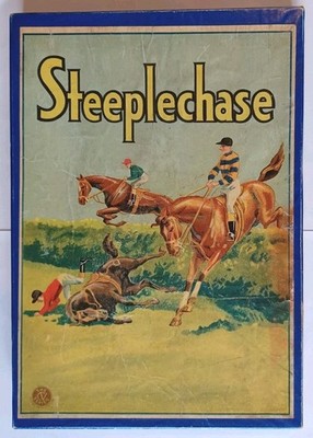 VINTAGE STEPLECHASE BRETTSPIEL CHAD VALLEY - KOMPLETT 