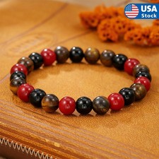 Handmade Natural Gemstone Round Beads Stretchy Bracelet Healing Reiki Women Men