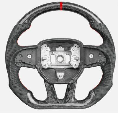 Forged Carbon Fiber Steering Wheel For Dodge Charger Durango Hellcat 2015-2025