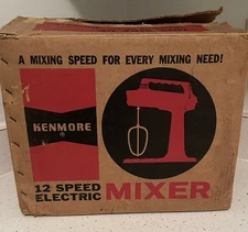 Vintage Kenmore 8260 Stand Mixer Electric 12 Speed White Sears Roebuck 1960’s