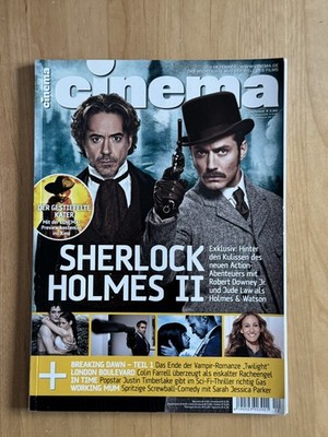 Cinema Nr. 12 Dezember 2011 mit 8 Filmplakatkarten  Filmzeitschrift Kinomagazin 