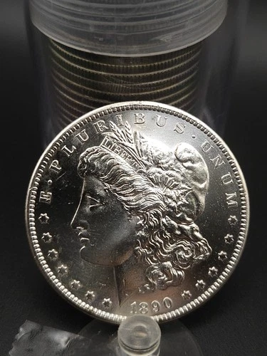 Morgan 1890 S Silver Dollar $1 Uncirculated Business Strike Coin 0.9 Fineness
