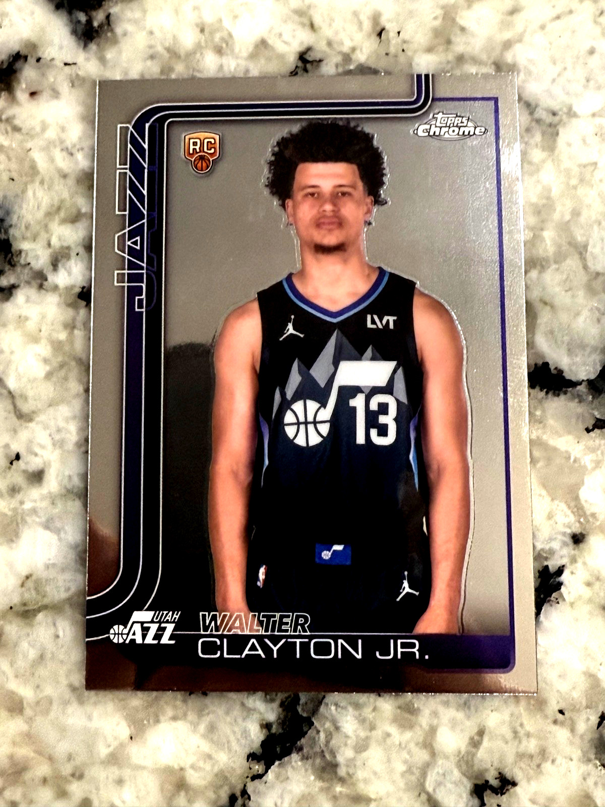 Walter Clayton Jr. 2025-26 Topps Chrome Rookie Image Variation SP #268 Jazz